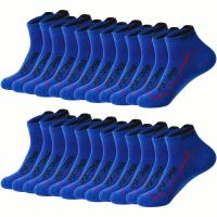 Calcetines Deportivos Para Hombre 10/12 Pares Algodón Poliéster Elastano Anti Olor Absorción De Sudor Malla Transpirable Para Verano Correr Casual - details 16
