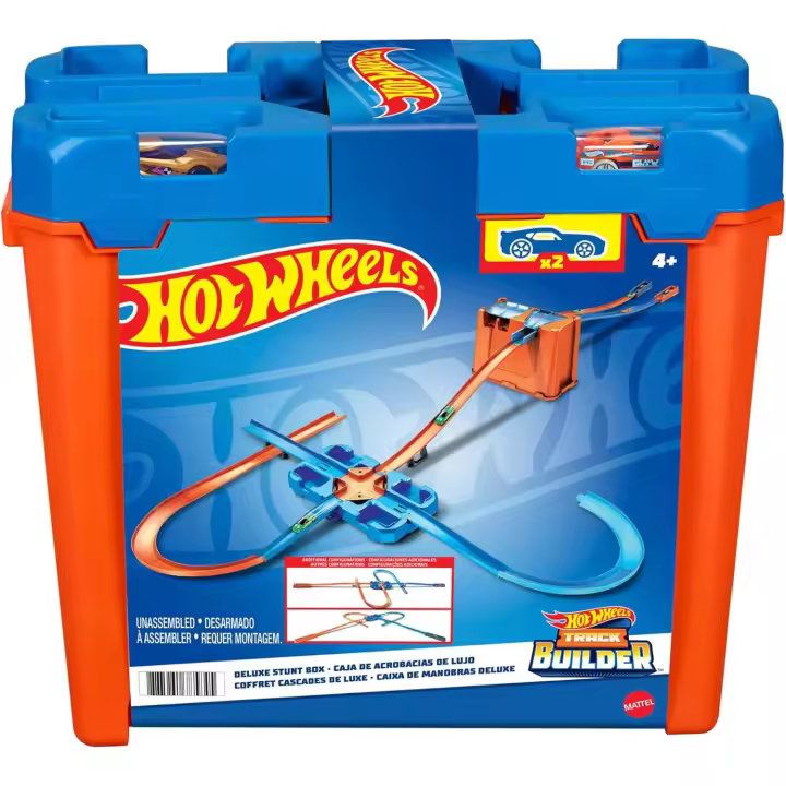 Hot Wheels Track Buider Caja de Acrobacias Deluxe, Accesorios para Pistas de Coches de Juguete (Mattel GGP93) - 1