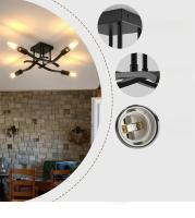 Iluminación De Techo Moderna Y Minimalista Nordic Para Dormitorio Sala De Estar Comedor Creativa Y Retro Lámpara LED Sin Control Inteligente Material De Hierro - details 5