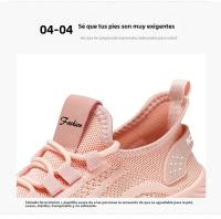 Zapatillas De Deporte Para Mujer Ligera Y Cómoda Con Cordones Transpirables Para Gimnasio Trabajo Y Ropa Casual Zapatillas De Malla Antideslizantes - details 8