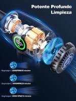 PORCHEDDU Rolgno Aire Compuesto Limpieza PC, Soplador de Polvo Eléctrico 3 Velocidades, 90000 RPM, Soplador de Aire Inalámbrico Recargable with Pantalla LED Y 5 Boquillas A Limpiar Teclado, Coche, Sofá, Cámara - details 3
