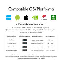 SHAKS S3b SHAKS Gamepad Inalámbrico Bluetooth de ultra baja latencia. Soporte para Teléfono integrado. Impulsado por chip Qualcomm, 8H de autonomía. App de Mapeo para Android. - details 5
