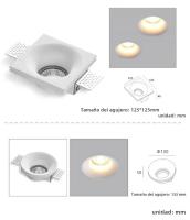 Lámpara De Techo Integrada LED Anti-Deslumbrante GU10 Para Sala De Estar Y Pasillo Iluminación Interior Sin Marco - details 17