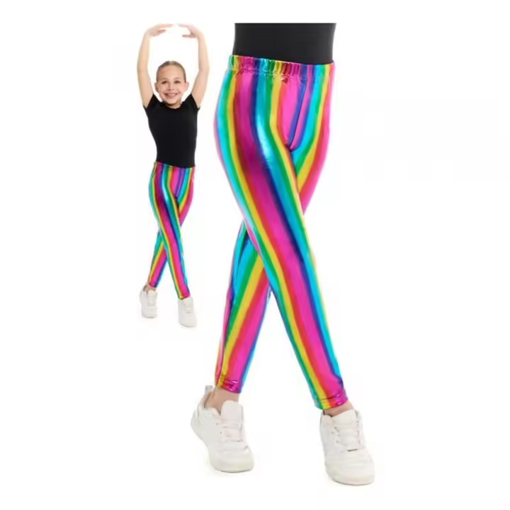 Partilandia Leggins metalizados Arcoíris para niña - 1