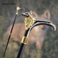 Bastón De Moda De Zorro Oro Y Negro Lujo Decorativo Para Fiesta Cospaly Vintage Con Punta De Goma 93cm - details 0