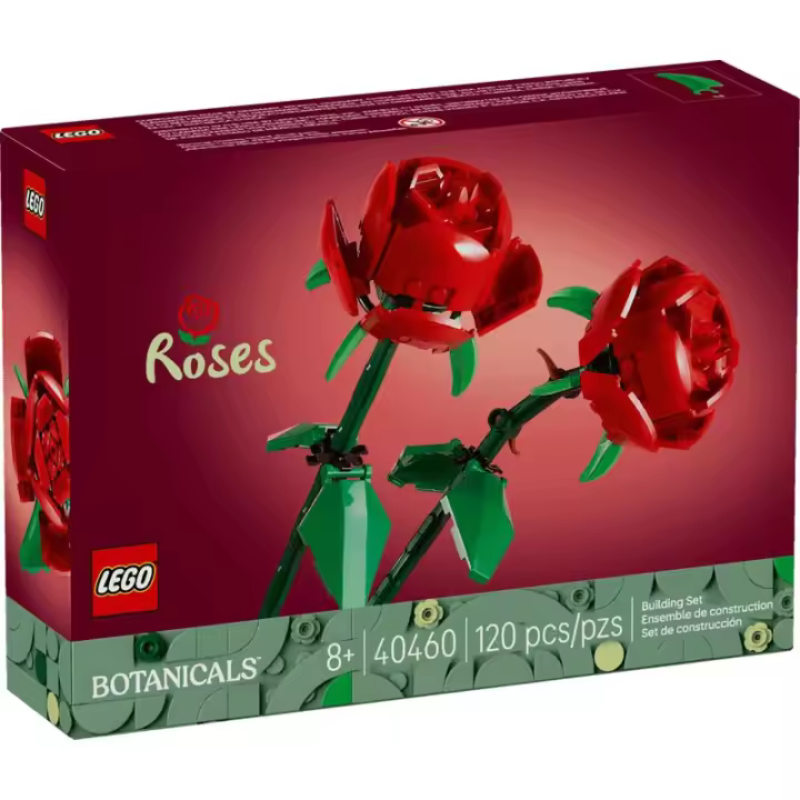 LEGO FLORES Y PLANTAS - ROSAS, 40460, TIENDA CON LICENCIA OFICIAL, ENVIO EN 24-48 HORAS EN PENÍNSULA, JUGUETES, LADRILLOS, BRICKS, PIEZAS, BLOQUES, COLECCIONISMO, NATURALEZA, PLANTAS, DECORACIÓN - 1