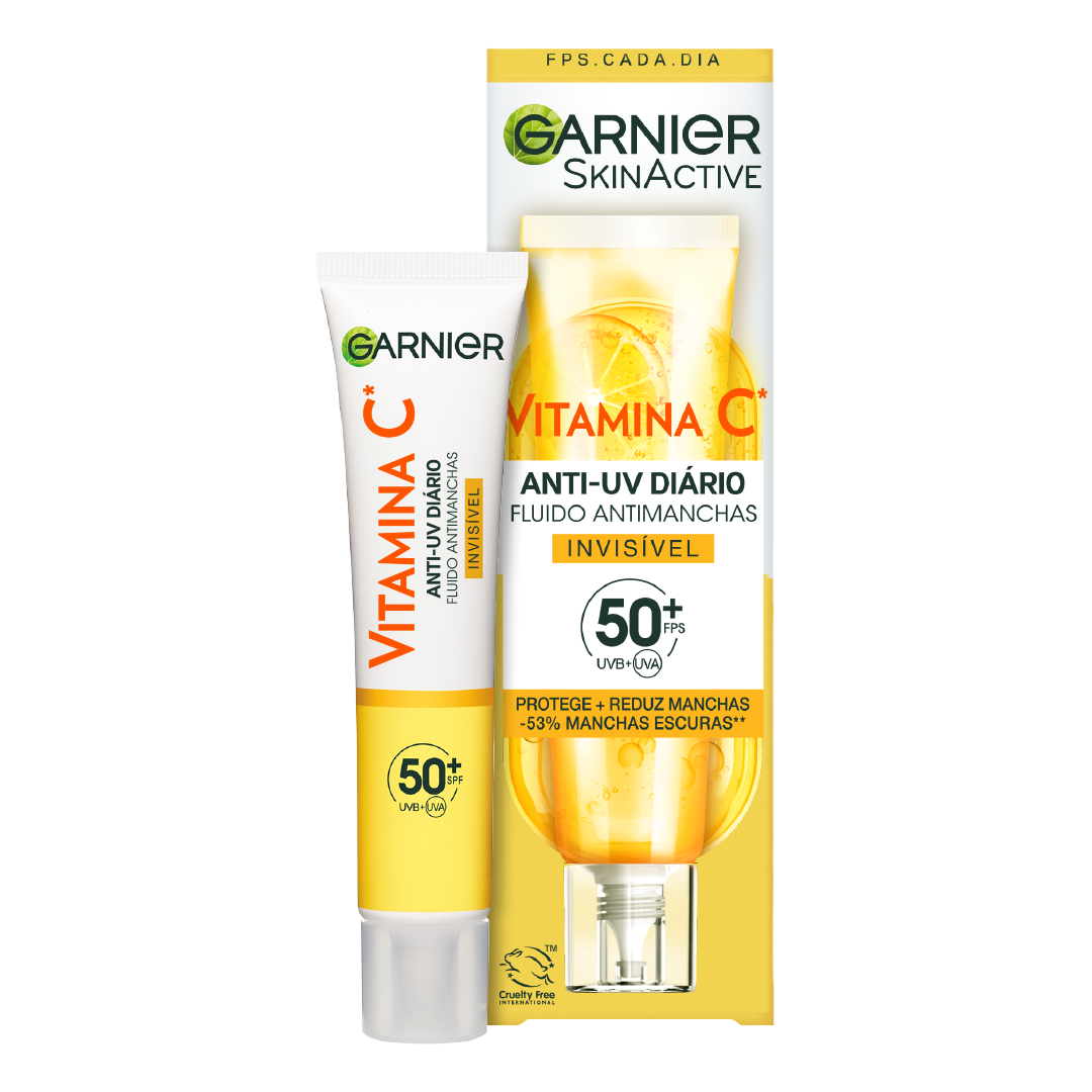 Garnier Vitamina C Fluido Antimanchas Anti-UV Diario Invisible FPS50+, 40 ml