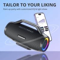 Tronsmart Bang Max Altavoz Bluetooth portátil, altavoces potentes con graves profundos, audio de tres frecuencias, altavoz inalámbrico de 130 W, 24 H, impermeable IPX6, altavoz exterior Bluetooth 5.3, correa portátil para actividades al aire libre - details 2