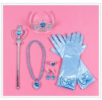 Accesorios De Cosplay Para Niñas Corona Varita Collar Peluca Guantes De Anna Elsa De Frozen Belle Cinderella Disfraz De Princesa Para Niñas - details 1