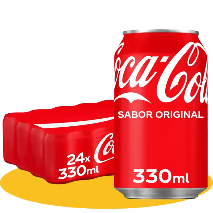 Coca-Cola Sabor Original, Refresco de Cola, Pack de 24 Latas de 330ml - 1