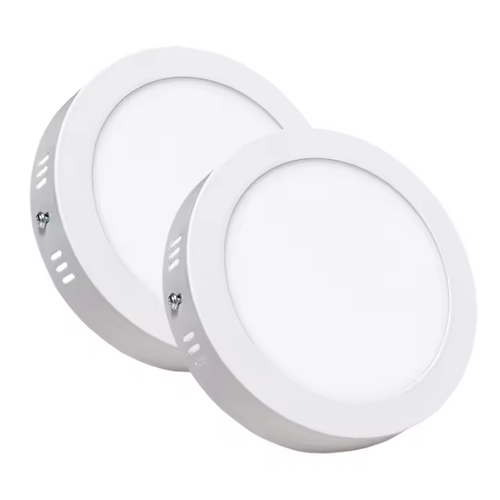 LED ATOMANT Plafón LED redondo de superficie 170 mm, 12W, CCT (selector de color: blanco cálido 3000K, neutro 4500K, frío 6500K), 1100 lúmenes, driver incluido, ideal para hogar, oficinas, cocinas, luz eficiente y ajustable, fácil instalación - 1