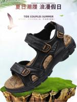 Sandalias De Cuero Genuino De Talla Grande Para Verano 38-46 Zapatos De Playa Al Aire Libre Casual Cómodos Para Clima Caliente Hombre - details 0