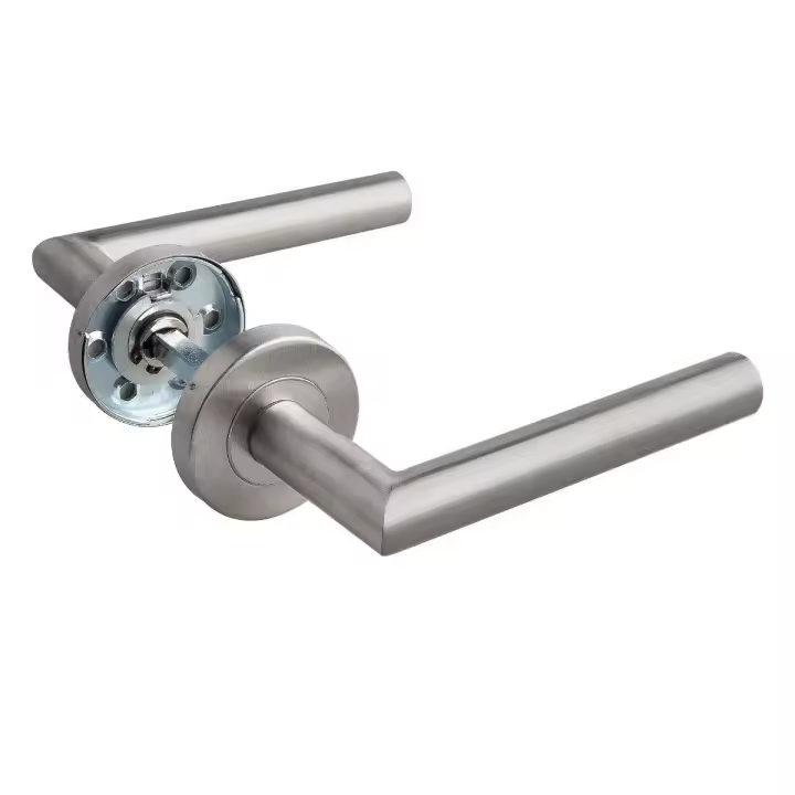 Manilla Recta/Curva HANDLOCK con Roseta 50 mm – Acero Inoxidable - 1