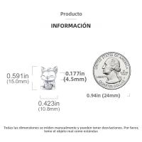 Colgante De Gato Luna Estrella En Plata Para Mujer Pendiente De Earphone Dangle Joyería De Moda DIY Regalo Bangle Bracelet Fit - details 20