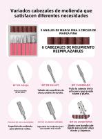 Máquina De Uñas Profesional 45000RPM Con Base Y Pantalla LCD Grande Herramienta De Manicura Eléctrica Pulidora De Uñas Para Salon - details 5