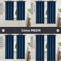 Cortinas De Blackout 100% En Color Sólido Para Protección Solar Y Aislamiento Total Para Dormitorio Y Sala De Estar - details 1
