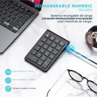 Jomaa Teclado Numérico Inalámbrico Recargable Bluetooth 22 Teclas Delgado Externo Para Entrada De Datos De Teclado - details 3