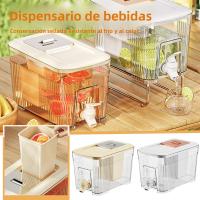 Caraffa De Agua Fría De 6L Con Grifo Para Refrigerador Dispensador De Bebidas Frías Ecológico Para El Verano - details 0