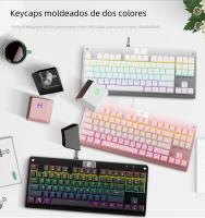 Teclado Mecánico De Juego E-YOOSO Z77 Rainbow 87 Teclas Con Switches Rojos Negros Marrones Y Azules Para PC Laptop Con Cable USB - details 3