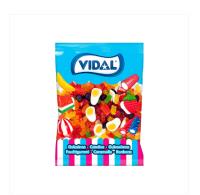 VIDAL Funny Mini Mix bolsa de 1Kg aprox 430 uds está compuesto por ositos, moritas, huevos fritos y ladrillos de regaliz, formato mini. Sabor a Fresa, mora, limón, naranja, manzana y piña sin gluten sin grasa sabor original Vidal garantizado - details 2