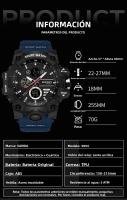 Reloj Militar Para Hombre SANDA Resistente Al Agua 50M Reloj De Pulsera Digital Con Luz LED Y Alarmas Deportivo Resistente Al Shock - details 9