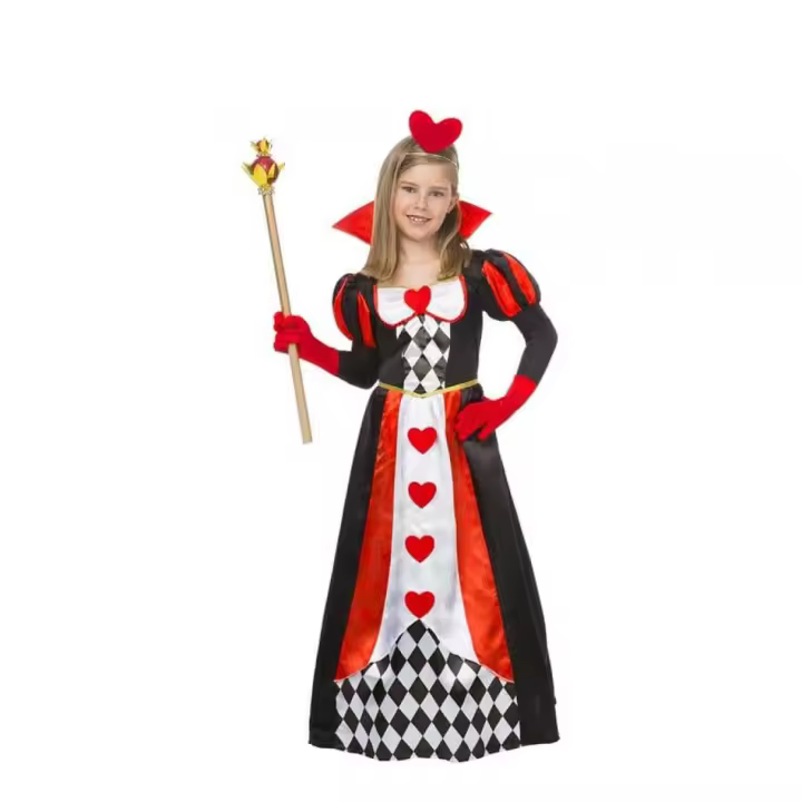 Disfraz de Reina de Corazones para niña - 1