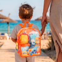 Stitch - Set de playa infantil, cubo de playa con pala y rastrillo, poncho infantil Stitch , juguete de playa, a partir de 18 meses, moldes de arena - details 1