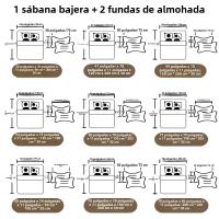 Juego De Sábanas Modernas Y Sencillas De 3 Piezas Con Patrón De Estrella Mate Cubierta De Cama Impresa Para Dormitorio 100% Poliéster 200 TC - details 0