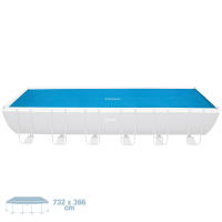 INTEX - Cobertor solar piscina rectangular, 732x366 cm, lona piscinas hinchables y desmontables, reduce la evaporación del agua, conserva la temperatura, con orificios de drenaje - details 2