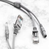 Cable De Red RJ45 Con Conector DC 12V Para Vigilancia De Video Cámara IP Extensiones De Red Cable De LAN Ethernet CAT 6 - details 5