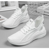 Zapatillas Casuales Para Mujer Transpirables De Malla De Aire Con Punta De Calcetín Slip-on Outdoor Zapatos Con Plataforma Gruesa - details 3