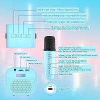 FGNS Máquina de Karaoke para adultos y niños, con 2 Micrófonos Inalámbricos, Altavoz Karaoke Portátil con Luz LED y Efectos de Cambio de Voz, Mini Altavoz Bluetooth portátil con 2 micrófono, luces Led para fiesta en casa, regalos de cumpleaños. - details 0