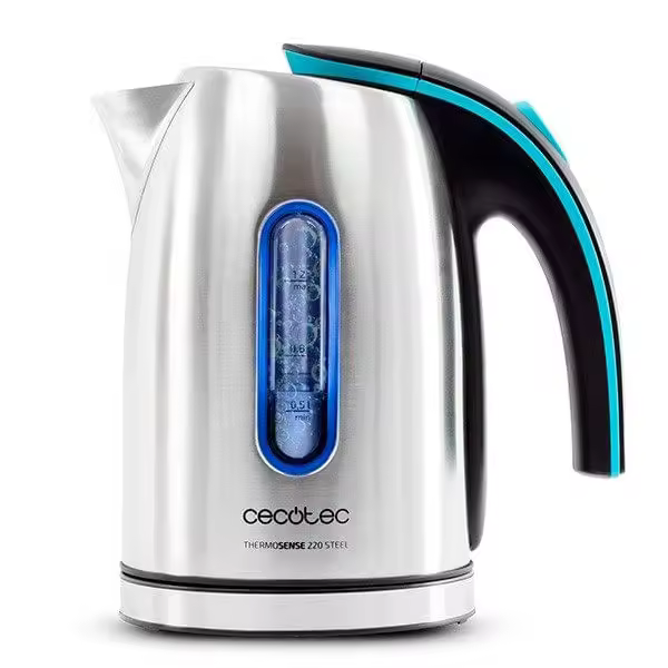 Hervidor de agua Cecotec ThermoSense 220 Steel 1,2L - 1