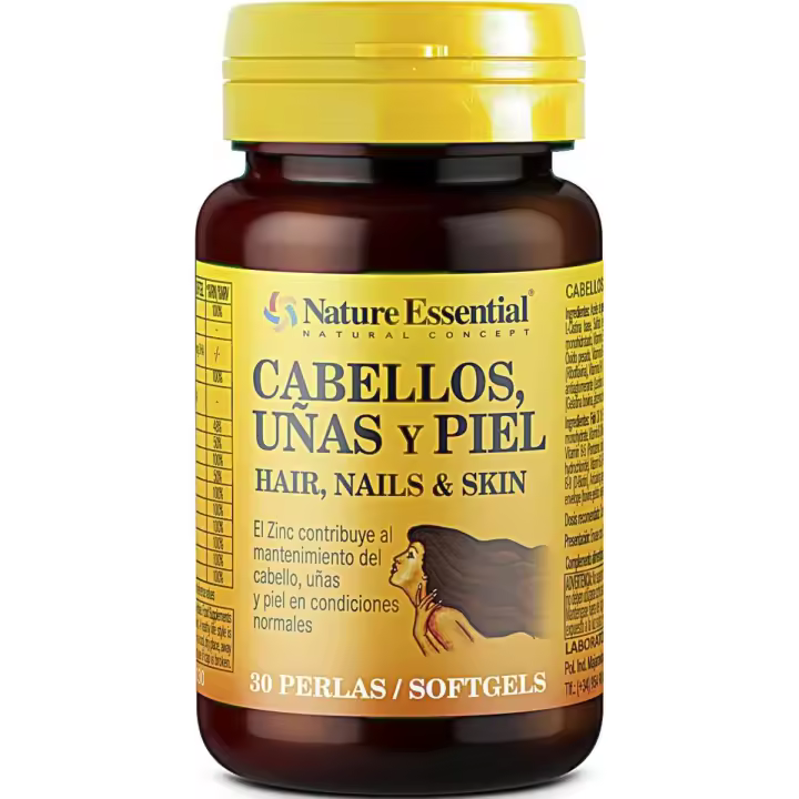 Nature Essential Cabellos, uñas & piel 30 perlas - 1