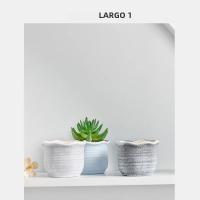 Macetas De Cerámica Creativas Para Suculentas Pequeñas Decoraciones Para El Escritorio Y Hogar Plantas Verdes En Maceta Para Mesas - details 0