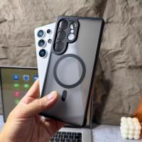 Funda Magnética Para Samsung Galaxy S26 S25 S24 FE S23 plus S26 Ultra Matte Shockproof Transparente Compatible Con Magsafe Carcasa De Carga Inalámbrica Magnética - details 3