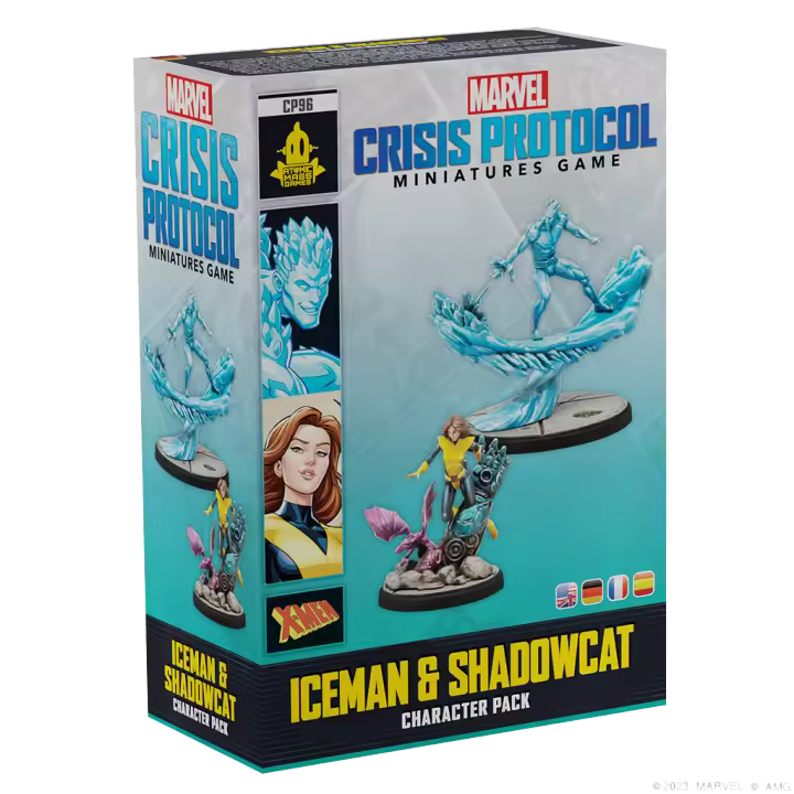 Asmodee - Juego de mesa Marvel Crisis Protocol: Iceman & Shadowcat - 1