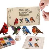 Kit De Artesanía De Perlas De Colores Vibrantes Con Bird Y Animales Para Decoración De Hogar Y Joyería Hecho Para Adultos - details 11