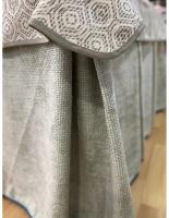 Ropa de Mesa Camilla Tejido Rústico Terciopelo Elegante Extragrueso color Verde Pastel (incluye tapete) - 120 x 70 cm DECOPAQ - details 3