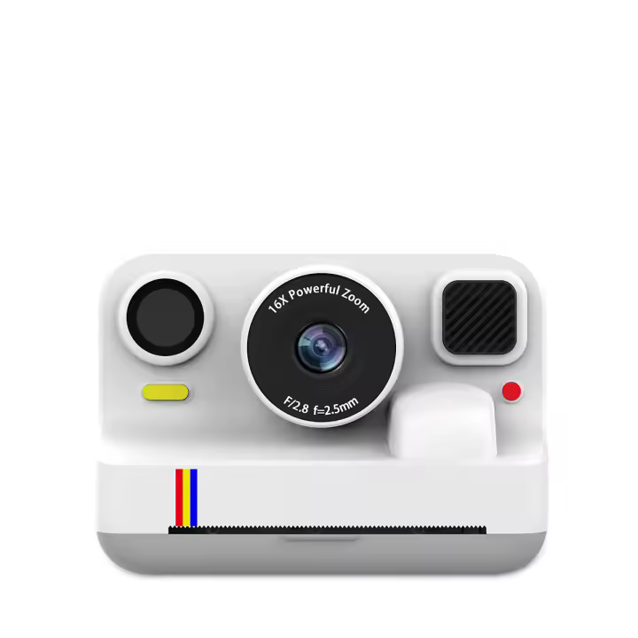 PRIXTON Cámara Infantil Instantánea Click&Go con Impresora, 48MP, Vídeo Full HD 1080p, Zoom 16X, Pantalla 2,4”, Juegos, Marcos Divertidos y 4 Rollos de Papel Incluidos - 1
