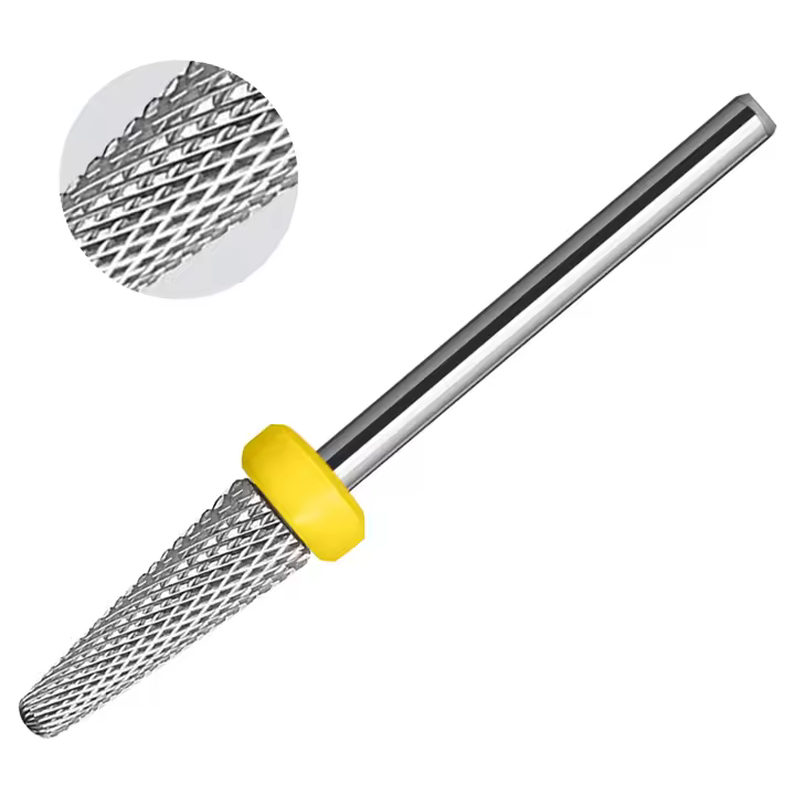 1pc Broca Para Uñas De Acero Tungsteno Carburo Herramienta De Corte Para Manicura Y Eliminación De Piel Muerta Accesorios Para Brocas Eléctricas - 1