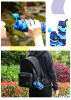 Botella De Agua Desmontable Y Plegable De Silicona Con Tapa Y Portabotellas Camuflaje Para Deportes Y Viajes Copo De Nieve Con Carabiner - details 7