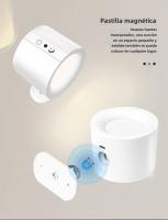 Lámpara De Pared LED Con Control Táctil Doble Cabeza 360 Rotatable 3 Colores Luz Nocturna Inalámbrica Para Dormitorio Luz Diaria Contemporánea Para Cocina Comedor Estudio Baño - details 9