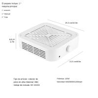 Extracorredor De Uñas Sin Escobillas De 120W Con Alta Succión Filtro Y Bajo Ruido Para Manicura Limpiador De Polvo De Uñas - details 18
