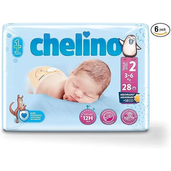 STARTELECTRIC PAÑALES INFANTILES TALLA 2~6 MARCA CHELINO - 1