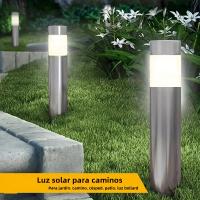 Luces Solares Para Camino Exterior Impermeables De Acero Inoxidable Iluminación De Jardín LED Para Entrada Camino Patio Jardín - details 8