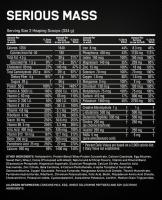 Optimum Nutrition Serious Mass 2,72Kg - Suplemento Dietético para Aumento de Masa Muscular con Proteínas y Carbohidratos de Alta Calidad - details 1