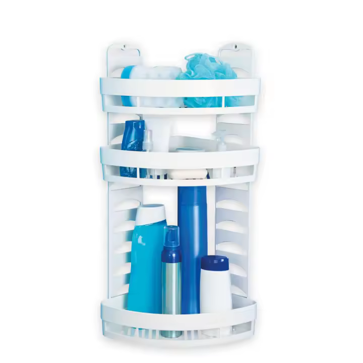 Estanteria Rinconera de Plástico ABS de baño Blanco Toyma - 1