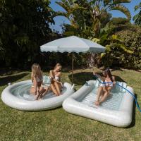 Flamingueo Sombrilla Jardin Sombrilla Terraza Exterior Parasol Terraza Sombrillas Jardin Grandes Sombrilla Proteccion UPF 50+ (220 x 225 cm) - details 1