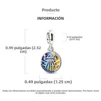 Encantos Originales De Plata 925 Para DIY Pulsera Y Collar Joyería Para Mujer Con Deseño De Sol Y Luna Joyas Delicadas - details 44